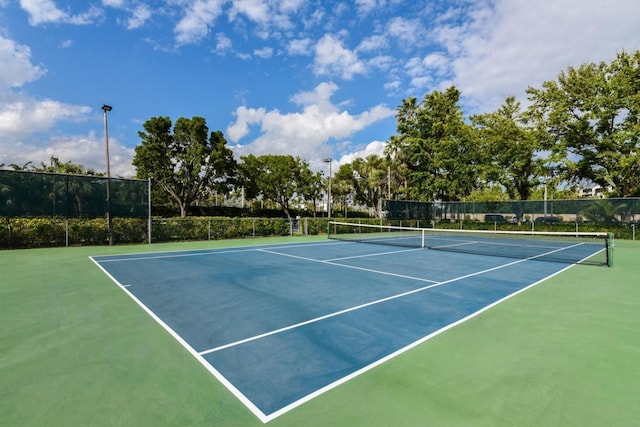 view of tennis court