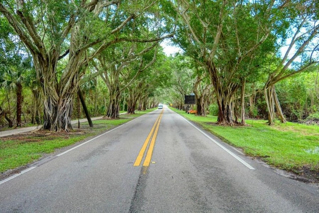 view of road