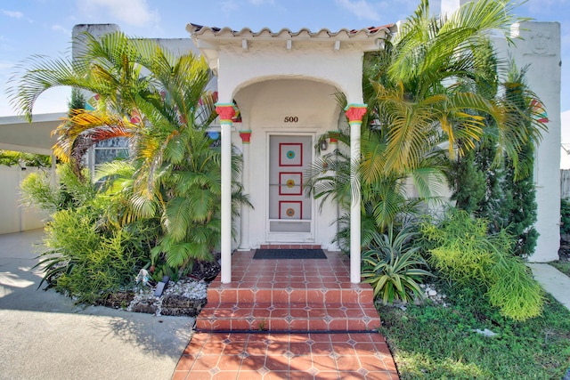 view of entrance to property