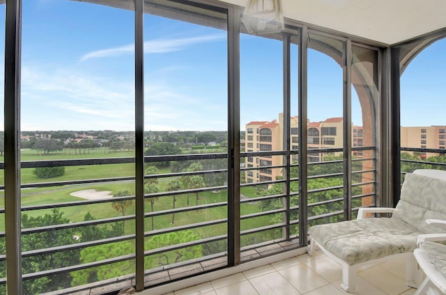 view of sunroom / solarium