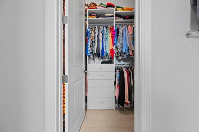 view of closet