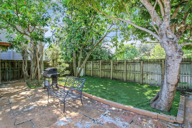 view of patio / terrace featuring grilling area