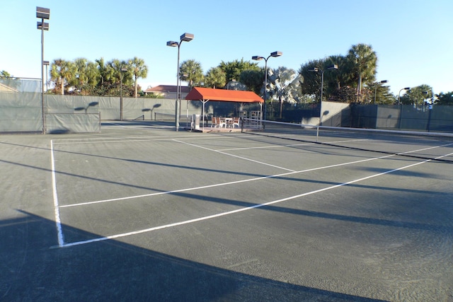 view of sport court