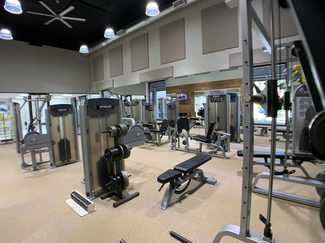 view of gym