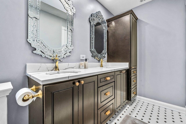 bathroom featuring vanity