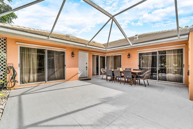 view of sunroom