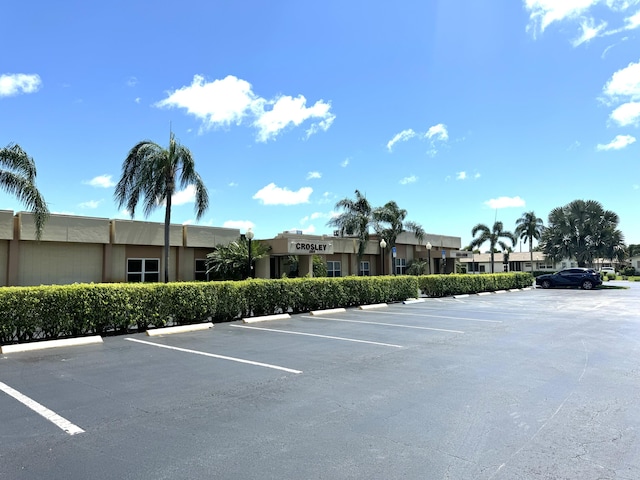 view of uncovered parking lot