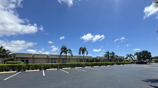 view of uncovered parking lot