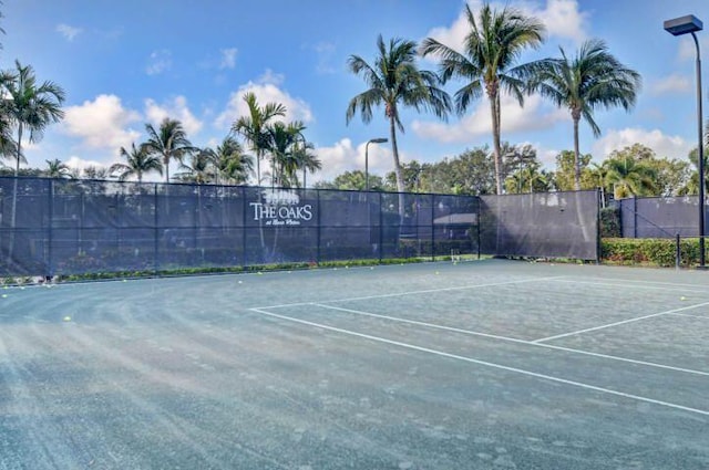 view of tennis court