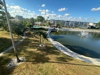 view of community featuring a water view