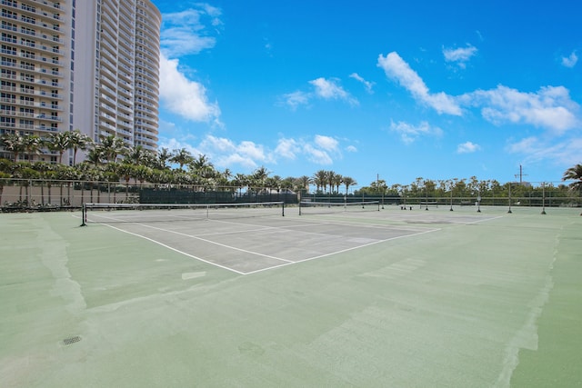 view of tennis court