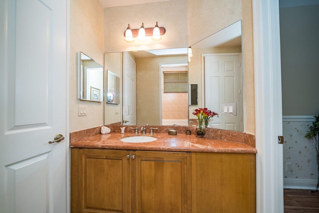 bathroom featuring vanity