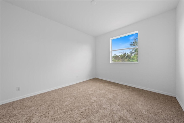 view of carpeted empty room