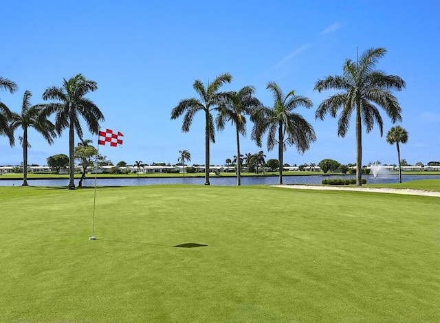 view of home's community featuring a water view