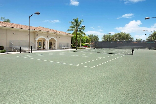 view of sport court