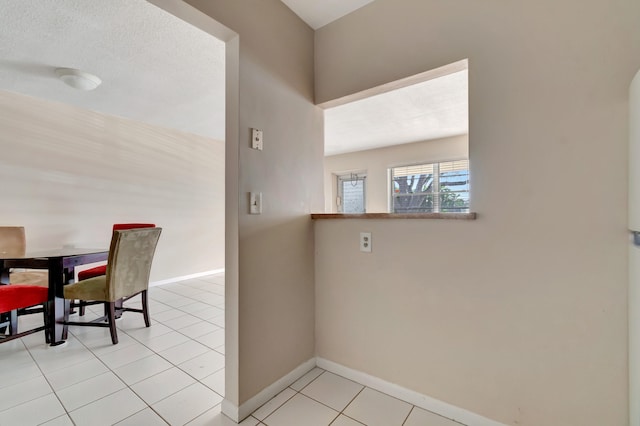 view of tiled dining room