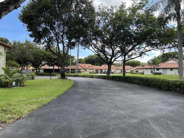 view of street with a residential view