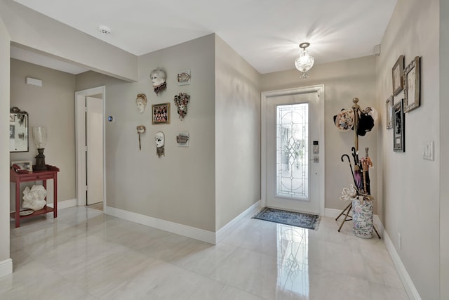 view of entrance foyer