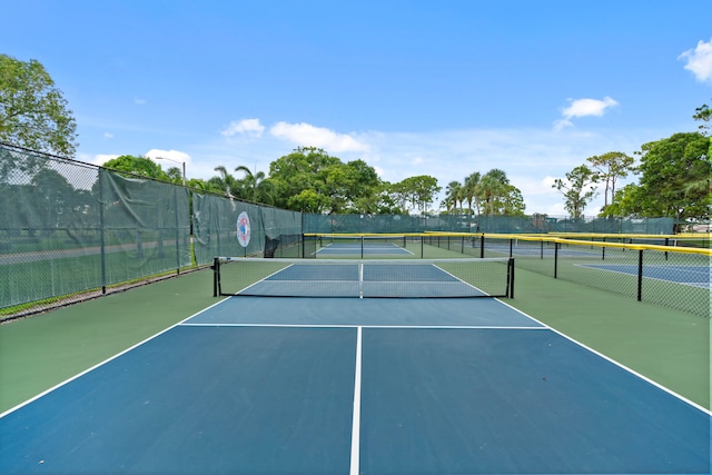 view of tennis court