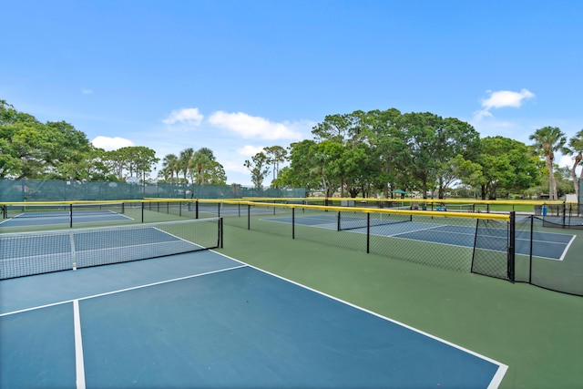 view of tennis court