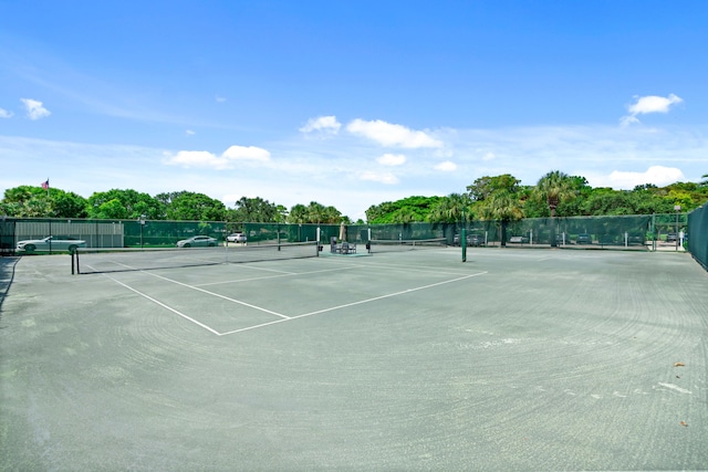 view of tennis court