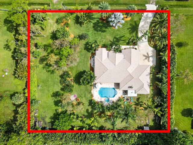 birds eye view of property