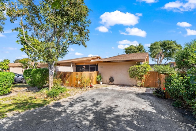 view of ranch-style home