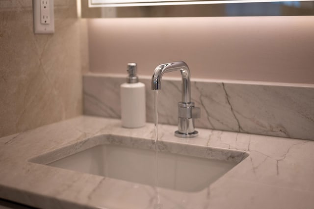 interior details with sink