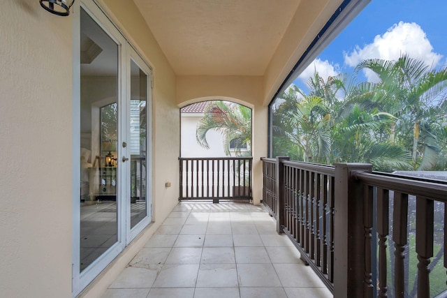 view of balcony