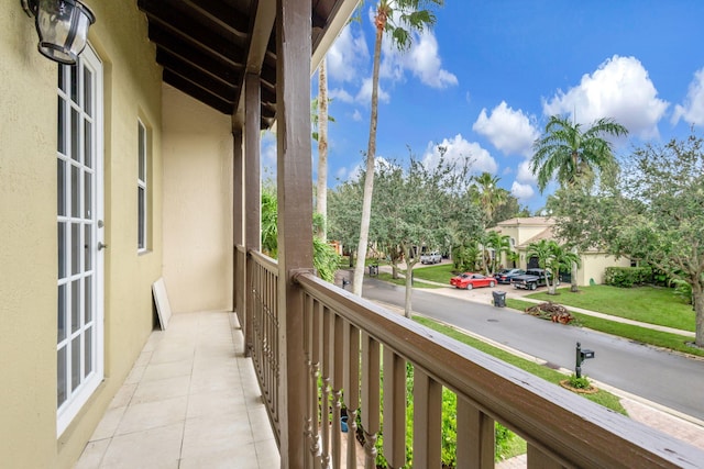 view of balcony