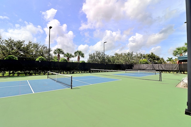 view of tennis court