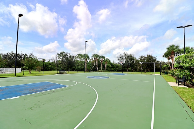 view of sport court