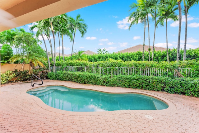 7234 Vesuvio Pl, Boynton Beach, FL 33437 - view of pool featuring a fenced backyard, a patio area, and a fenced in pool