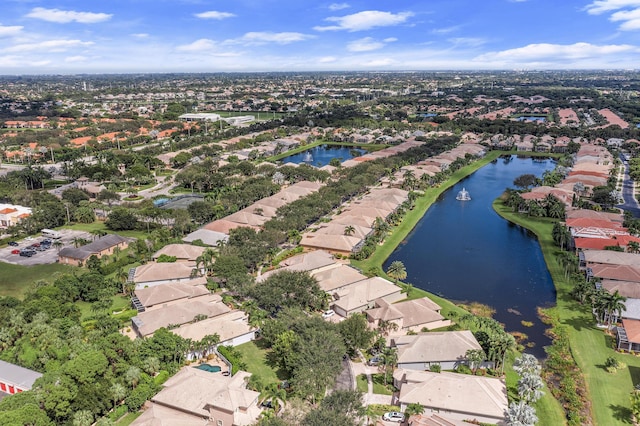 7234 Vesuvio Pl, Boynton Beach, FL 33437 - aerial view featuring a water view and a residential view