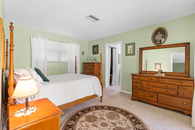 bedroom with carpet floors