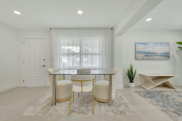 view of dining room