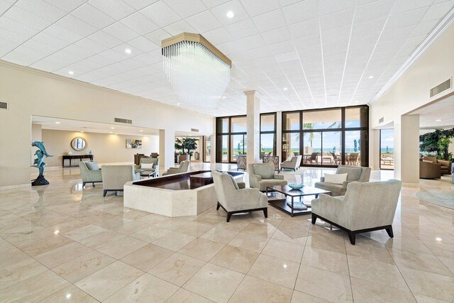 1147 Hillsboro Mile Unit 701, Hillsboro Beach, FL 33062 - community lobby featuring visible vents