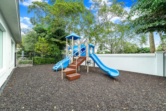 view of jungle gym