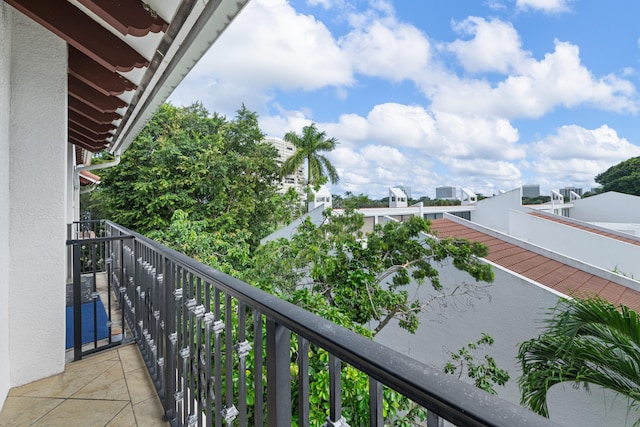 view of balcony