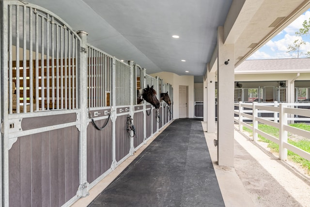 view of stable