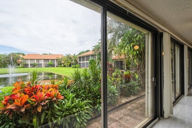 view of doorway to outside