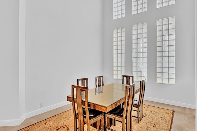 view of dining space