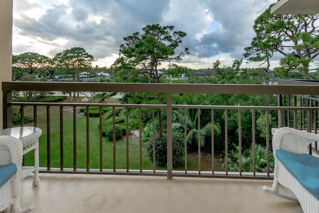 view of balcony