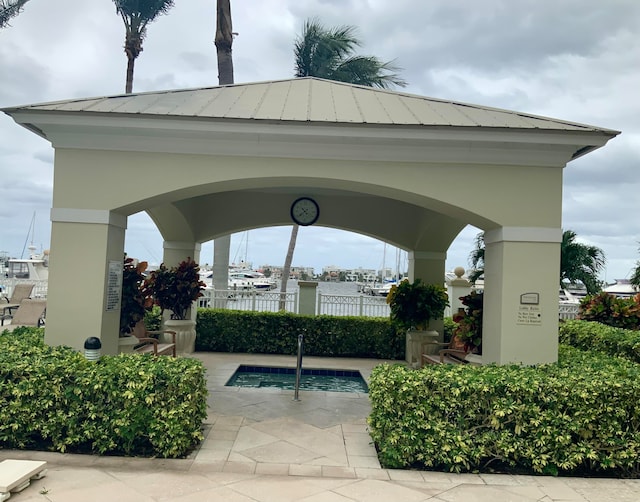 view of property's community featuring a gazebo