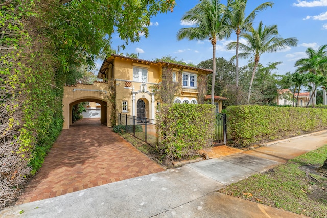 view of mediterranean / spanish-style house