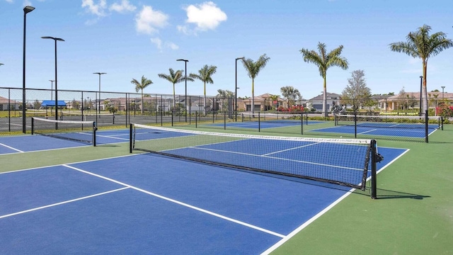 view of tennis court