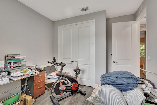 interior space with light wood-type flooring