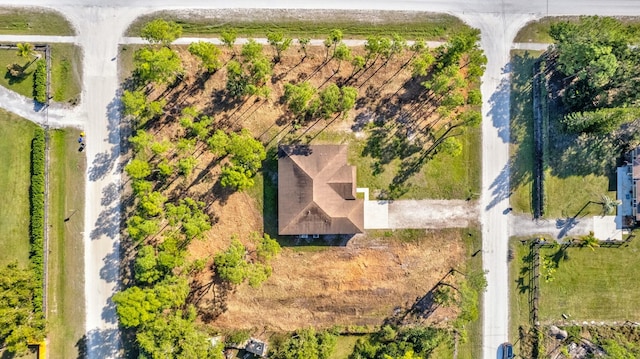 bird's eye view featuring a rural view