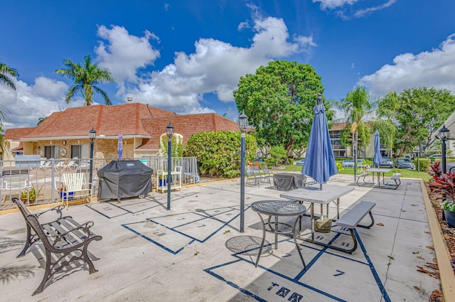 view of patio / terrace featuring grilling area