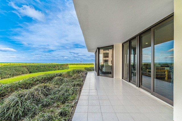 balcony with a rural view